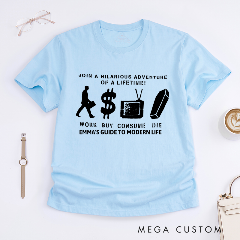 Personalized Classic T-Shirts Adventure of a Lifetime Street Art Punk T-Shirt
