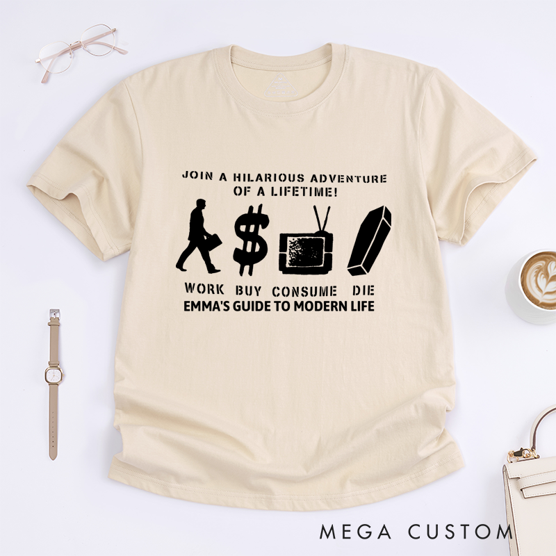 Personalized Classic T-Shirts Adventure of a Lifetime Street Art Punk T-Shirt