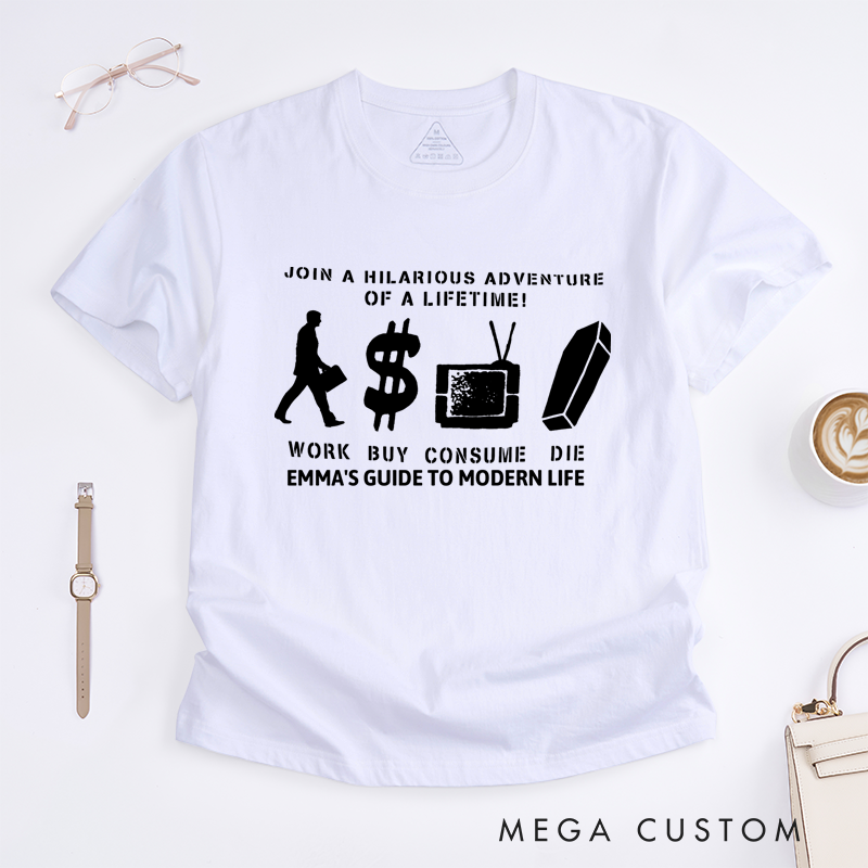 Personalized Classic T-Shirts Adventure of a Lifetime Street Art Punk T-Shirt