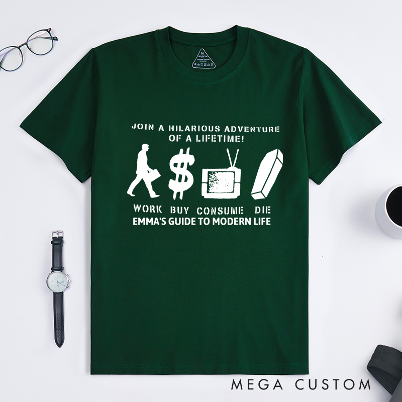 Personalized Classic T-Shirts Adventure of a Lifetime Street Art Punk T-Shirt