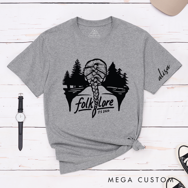 Personalized Classic T-Shirts Braided Hair Design and Forest-inspired Artwork Perfect for Fans of Country Music Lovers Tee