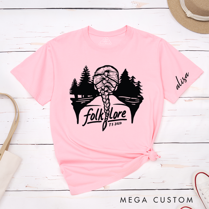 Personalized Classic T-Shirts Braided Hair Design and Forest-inspired Artwork Perfect for Fans of Country Music Lovers Tee