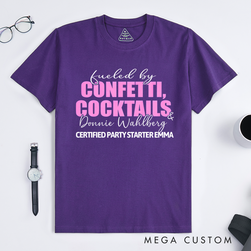 Personalized Classic T-Shirts Confetti Cocktails T-Shirt
