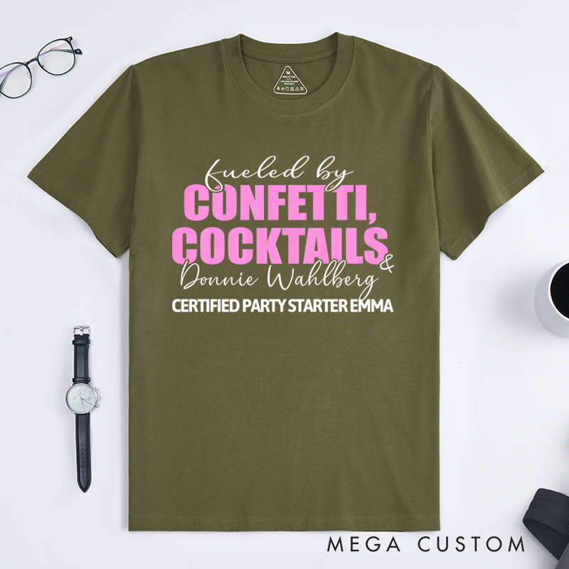 Personalized Classic T-Shirts Confetti Cocktails T-Shirt