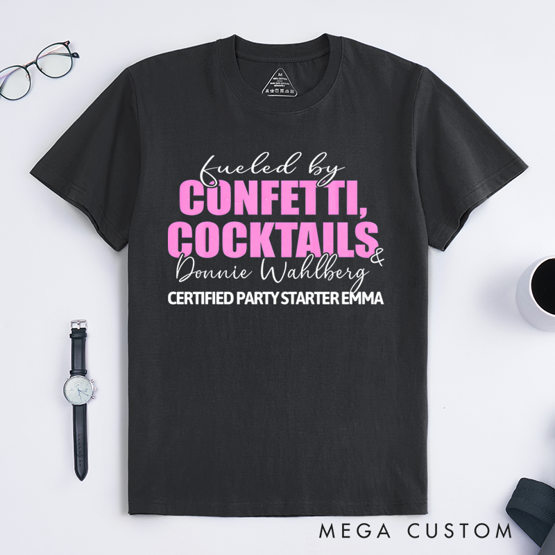 Personalized Classic T-Shirts Confetti Cocktails T-Shirt