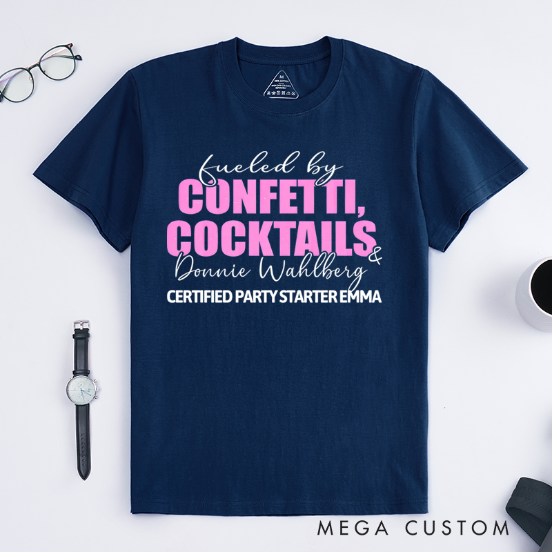 Personalized Classic T-Shirts Confetti Cocktails T-Shirt