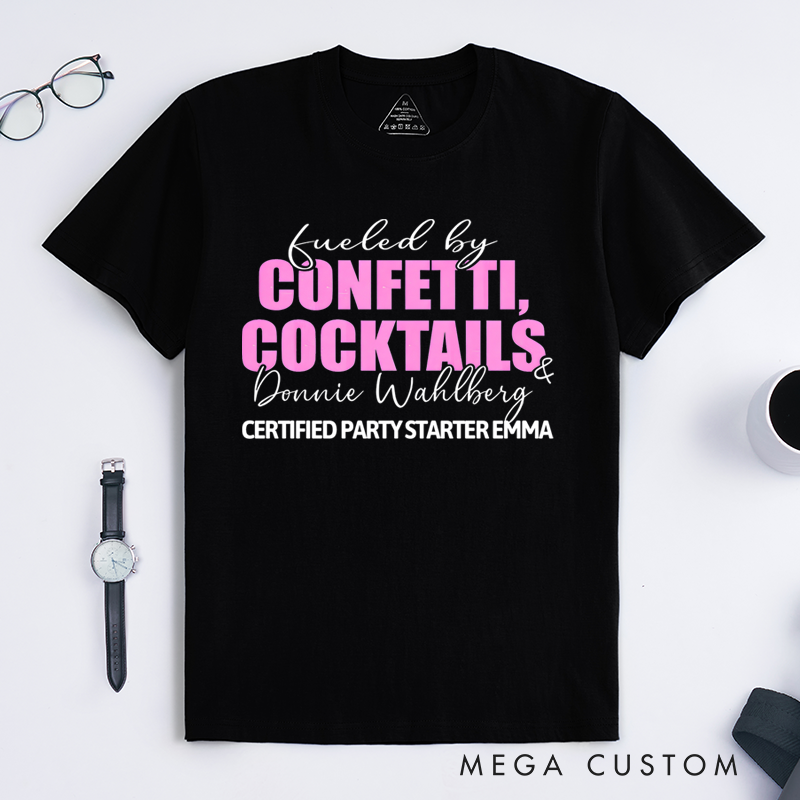 Personalized Classic T-Shirts Confetti Cocktails T-Shirt