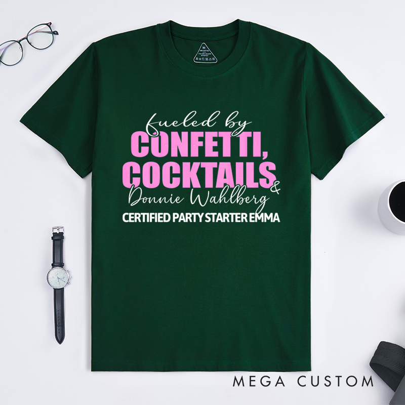 Personalized Classic T-Shirts Confetti Cocktails T-Shirt