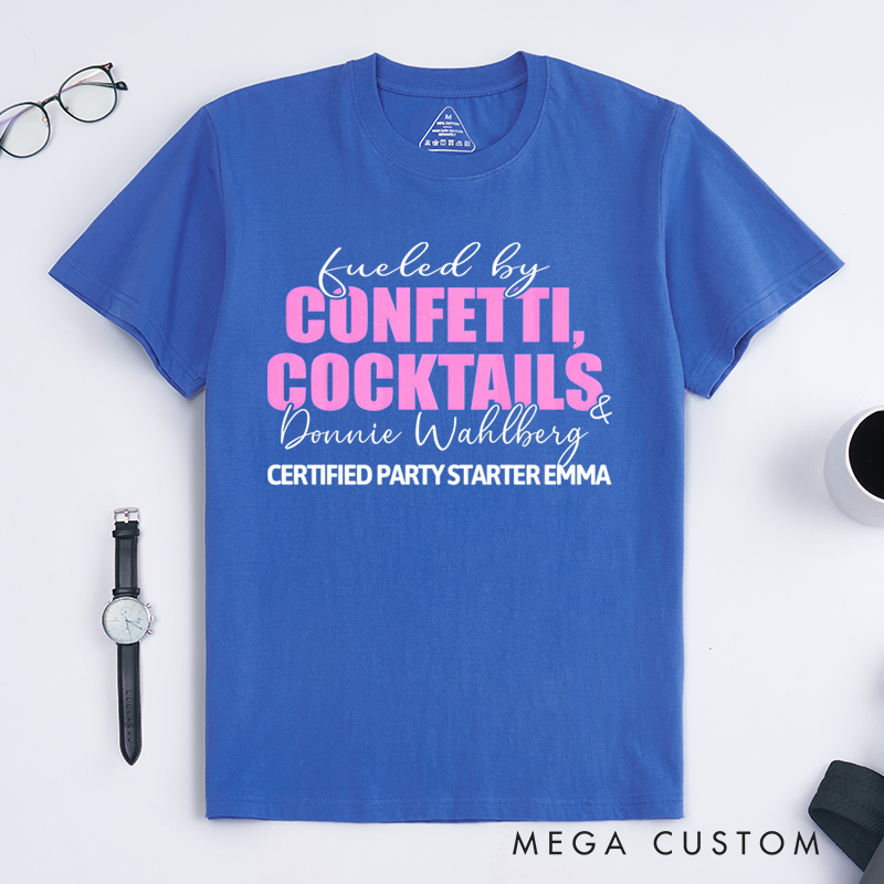 Personalized Classic T-Shirts Confetti Cocktails T-Shirt