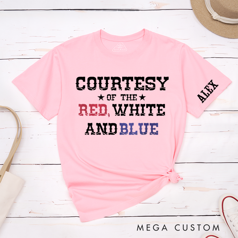 Personalized Classic T-Shirts Courtesy of the Red White and Blue Gift