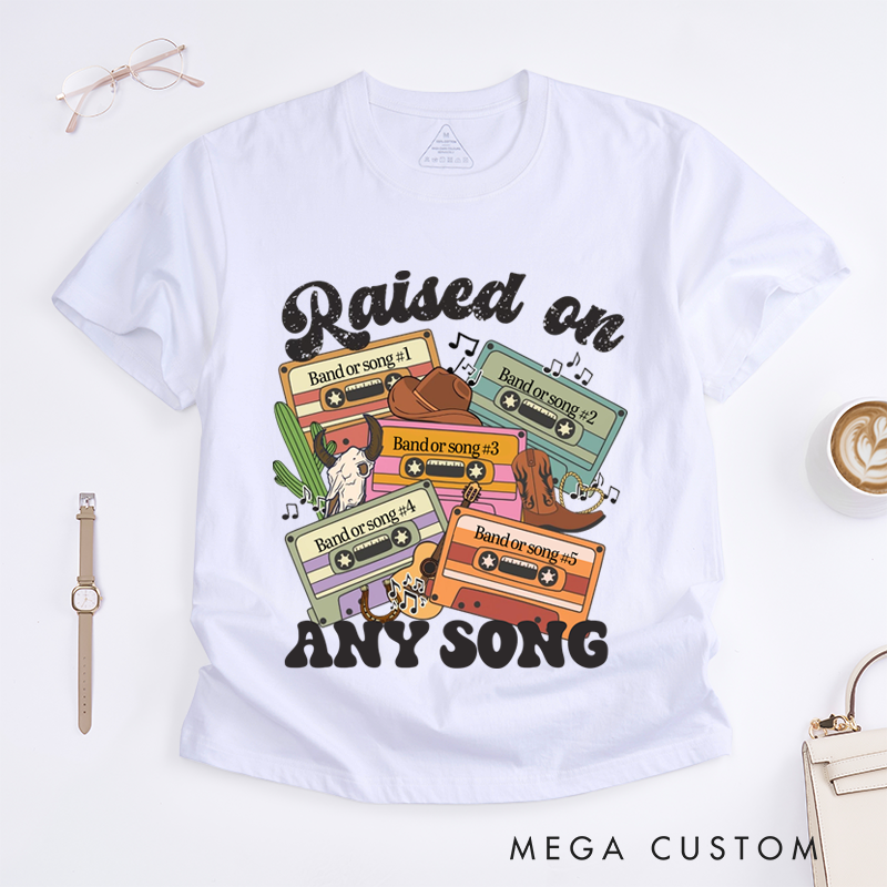 Personalized Classic T-Shirts Customizable Retro Cassette T-Shirt and Music Graphic Tee Perfect for Nostalgic Music Lovers T-Shirt