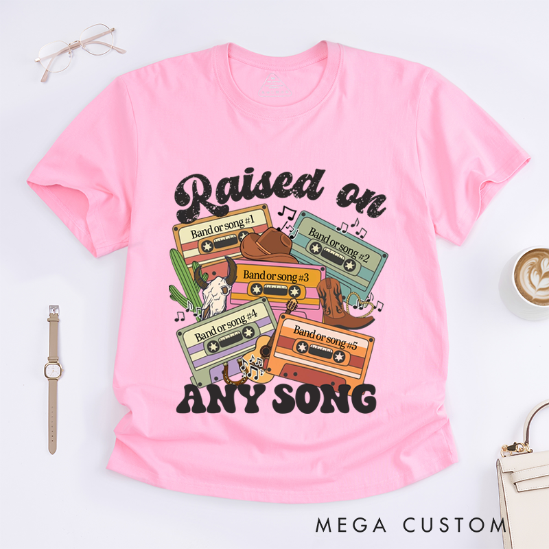 Personalized Classic T-Shirts Customizable Retro Cassette T-Shirt and Music Graphic Tee Perfect for Nostalgic Music Lovers T-Shirt