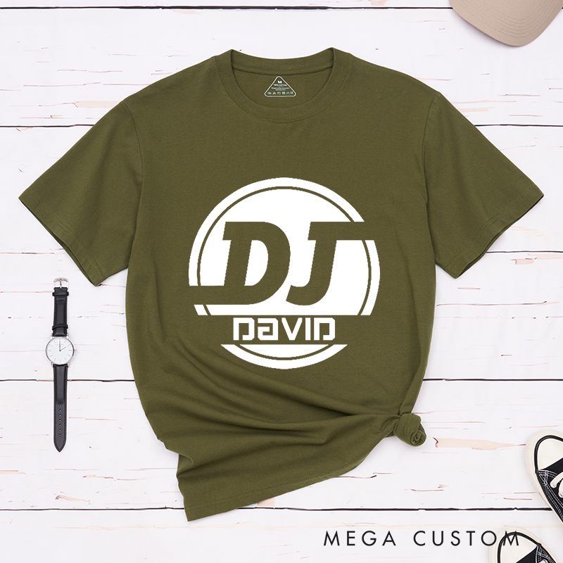 Personalized Classic T-Shirts DJ Name Music Tee