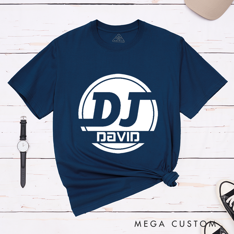 Personalized Classic T-Shirts DJ Name Music Tee