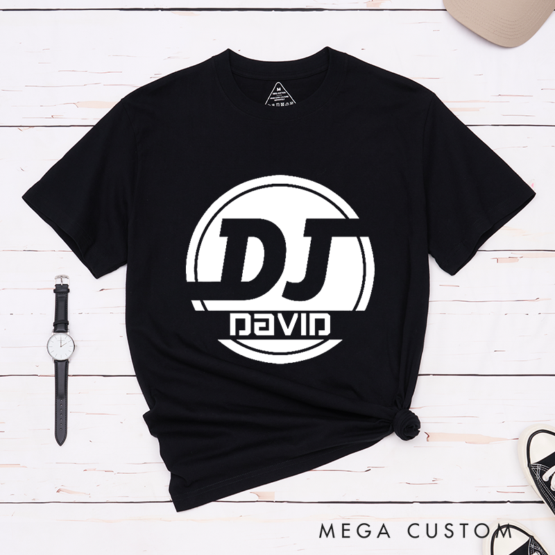 Personalized Classic T-Shirts DJ Name Music Tee