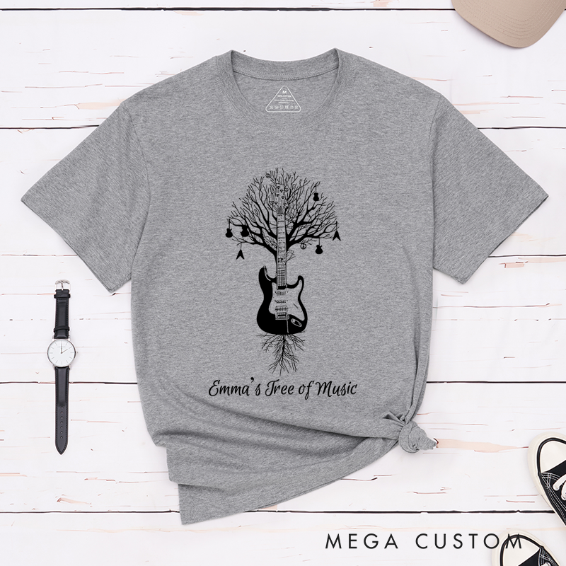 Personalized Classic T-Shirts Drum Kit T-Shirt Musical Drummer Tree Percussion in All Sizes T-Shirt