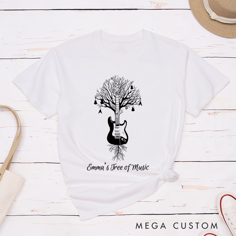 Personalized Classic T-Shirts Drum Kit T-Shirt Musical Drummer Tree Percussion in All Sizes T-Shirt