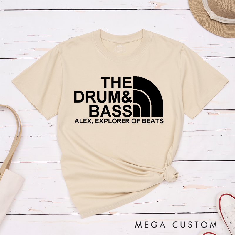 Personalized Classic T-Shirts Drum and Bass Music Lover T-Shirt