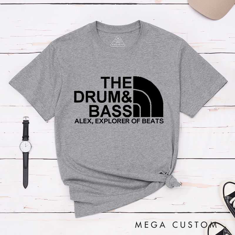 Personalized Classic T-Shirts Drum and Bass Music Lover T-Shirt