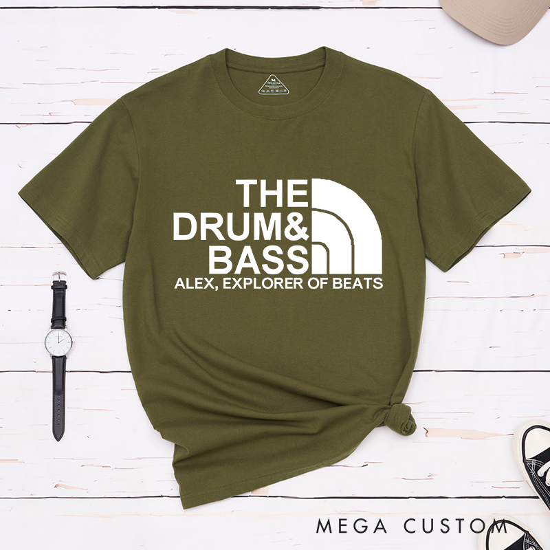 Personalized Classic T-Shirts Drum and Bass Music Lover T-Shirt