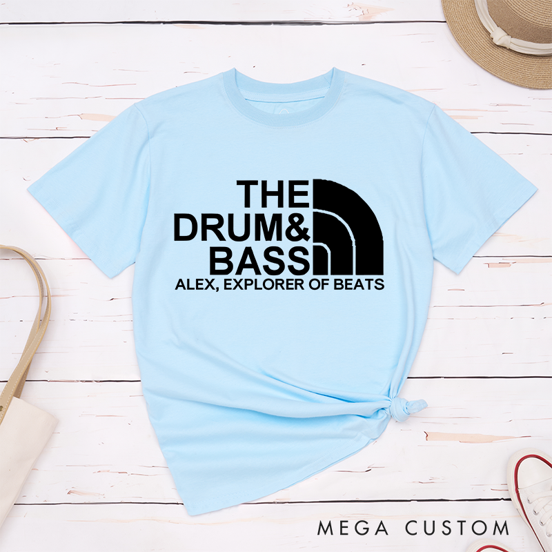 Personalized Classic T-Shirts Drum and Bass Music Lover T-Shirt