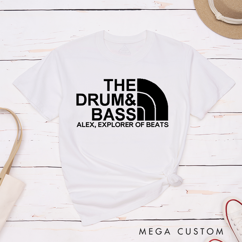 Personalized Classic T-Shirts Drum and Bass Music Lover T-Shirt