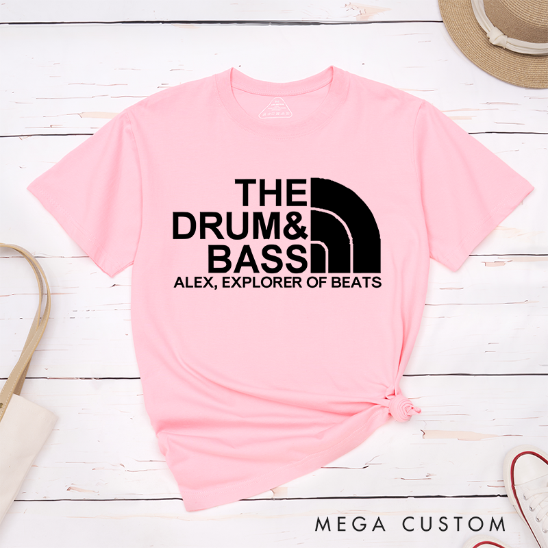 Personalized Classic T-Shirts Drum and Bass Music Lover T-Shirt
