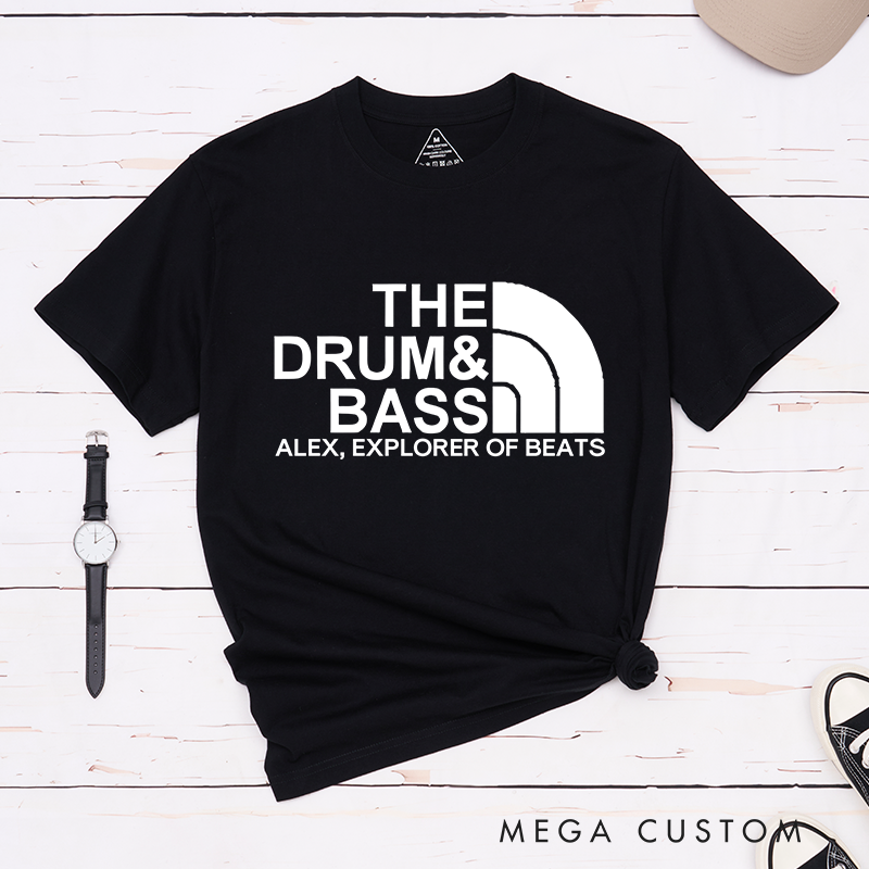Personalized Classic T-Shirts Drum and Bass Music Lover T-Shirt