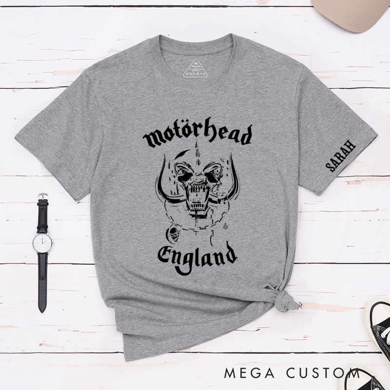 Personalized Classic T-Shirts Fierce Skull Design Perfect for Fans for Rock Music Lovers and Vintage Music Lovers T-Shirt