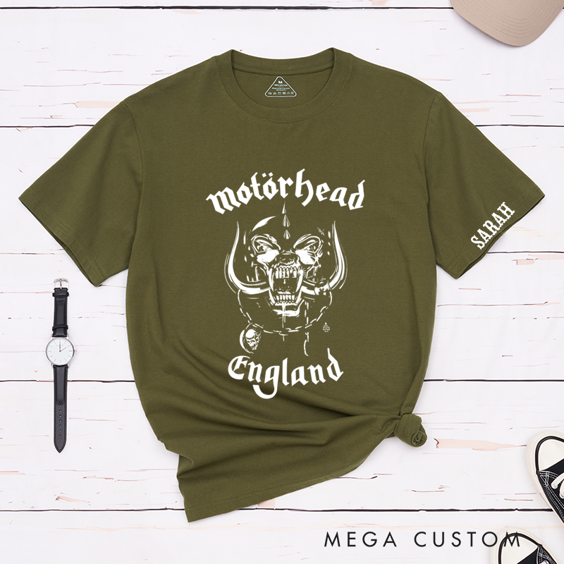 Personalized Classic T-Shirts Fierce Skull Design Perfect for Fans for Rock Music Lovers and Vintage Music Lovers T-Shirt