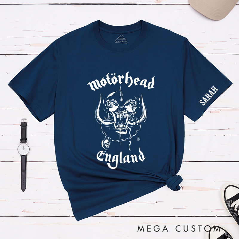 Personalized Classic T-Shirts Fierce Skull Design Perfect for Fans for Rock Music Lovers and Vintage Music Lovers T-Shirt