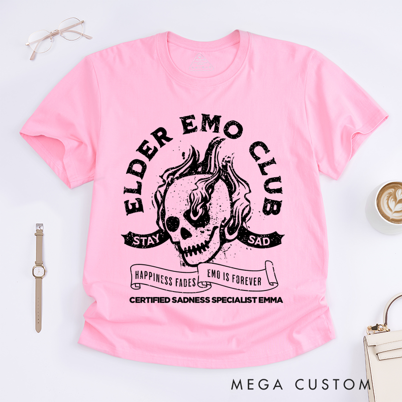 Personalized Classic T-Shirts Flaming Skull Design Typography Ideal for Lovers of Music Lovers and Heavy Metal T-Shirt