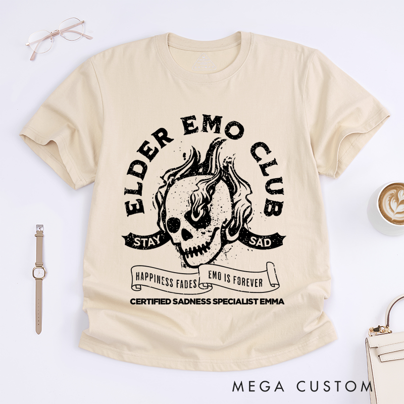 Personalized Classic T-Shirts Flaming Skull Design Typography Ideal for Lovers of Music Lovers and Heavy Metal T-Shirt