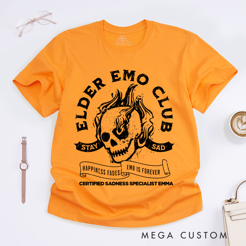 Personalized Classic T-Shirts Flaming Skull Design Typography Ideal for Lovers of Music Lovers and Heavy Metal T-Shirt