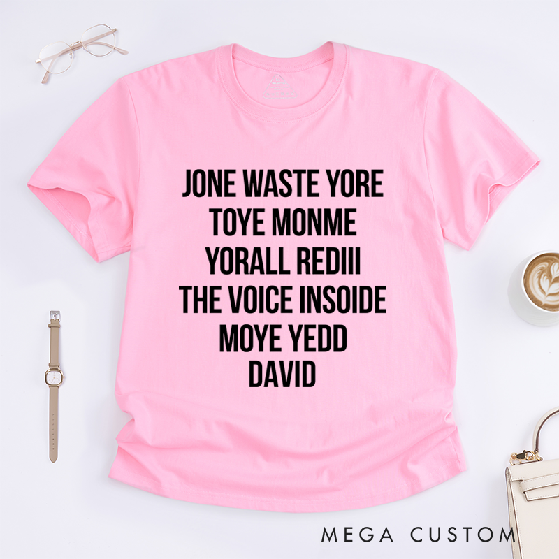 Personalized Classic T-Shirts Funny Lyrics Shirt Gift for Punk Rock Music Lover T-Shirt