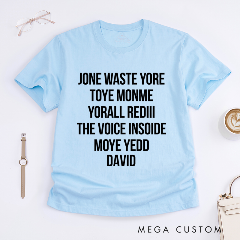 Personalized Classic T-Shirts Funny Lyrics Shirt Gift for Punk Rock Music Lover T-Shirt