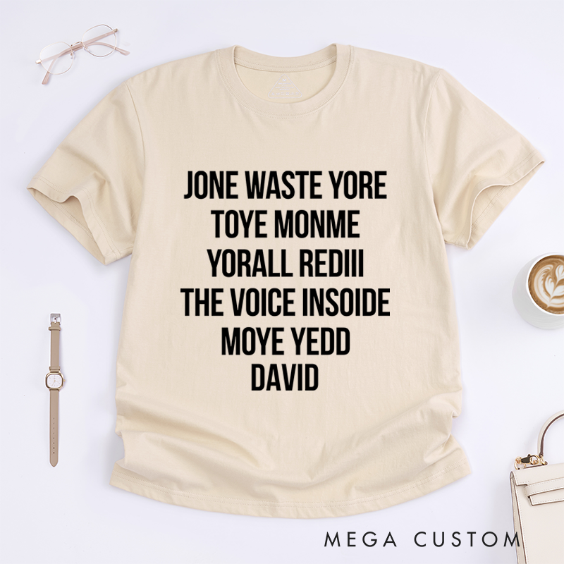 Personalized Classic T-Shirts Funny Lyrics Shirt Gift for Punk Rock Music Lover T-Shirt