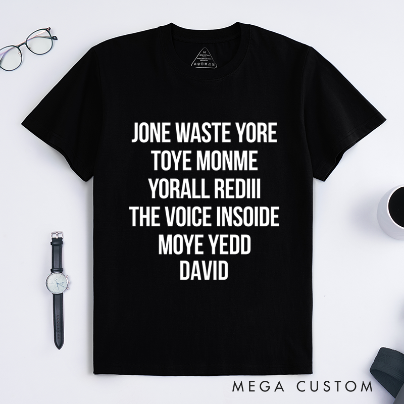 Personalized Classic T-Shirts Funny Lyrics Shirt Gift for Punk Rock Music Lover T-Shirt