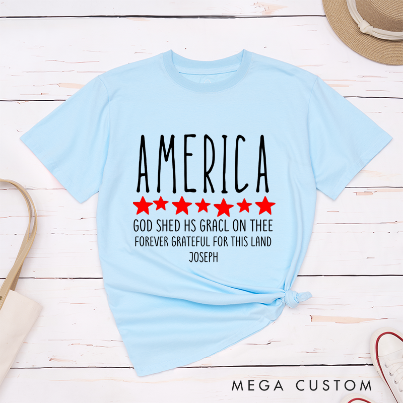 Personalized Classic T-Shirts God Shed His Grace on Thee T-Shirt