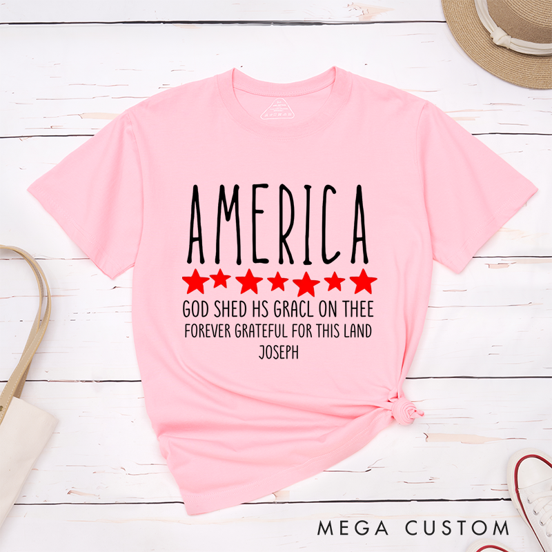 Personalized Classic T-Shirts God Shed His Grace on Thee T-Shirt