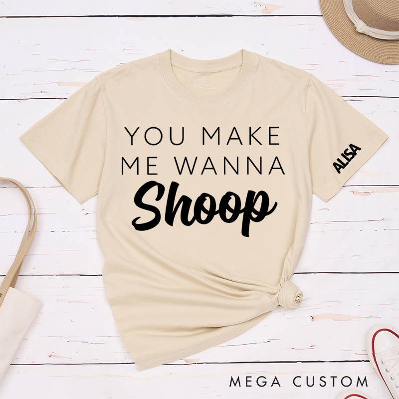 Personalized Classic T-Shirts Hip Hop and 90s Reference and Concert and You Make Me Wanna T-Shirt