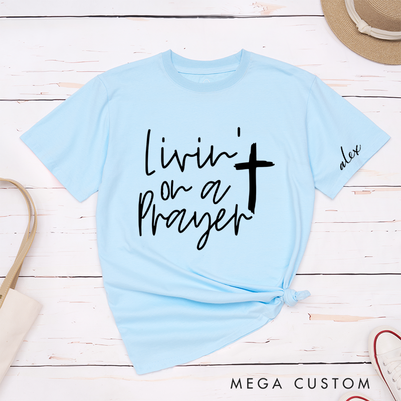 Personalized Classic T-Shirts Inspirational Faith and Uplifting Prayer Graphic Tee Perfect for Believers