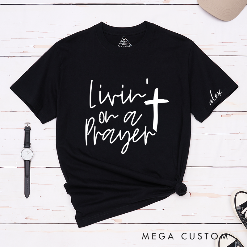 Personalized Classic T-Shirts Inspirational Faith and Uplifting Prayer Graphic Tee Perfect for Believers