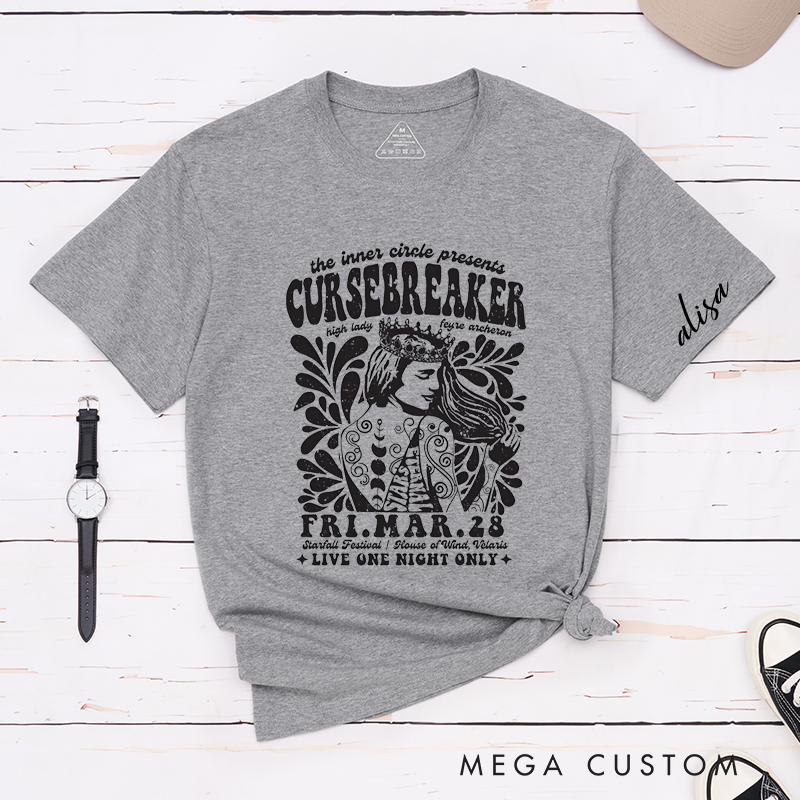 Personalized Classic T-Shirts Intricate Crown and Floral Graphic Tee Perfect for Mythical and Magic Enthusiasts T-Shirt