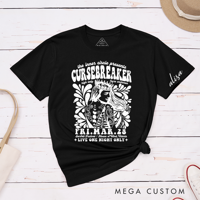 Personalized Classic T-Shirts Intricate Crown and Floral Graphic Tee Perfect for Mythical and Magic Enthusiasts T-Shirt