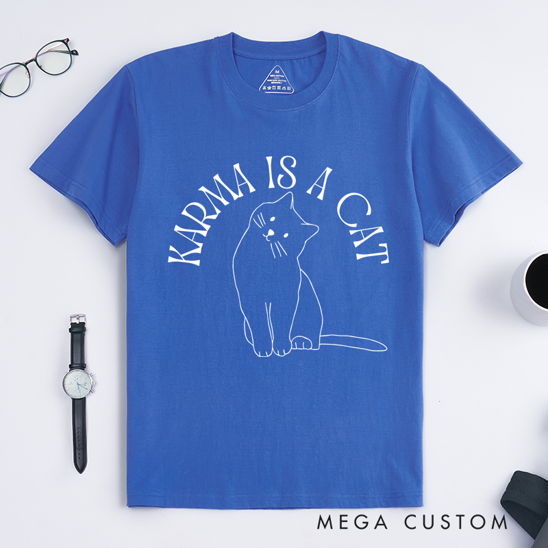 Personalized Classic T-Shirts Karma Is a Cat Inspired and in My Cat Era Shirt and Cat Lovers Shirt Gift and Concert T-Shirt