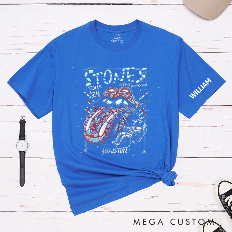 Personalized Classic T-Shirts Limited Edition Tour Tee Artistic Graphics with a Bold Tongue Design Tee Perfect for Rock Roll Lovers