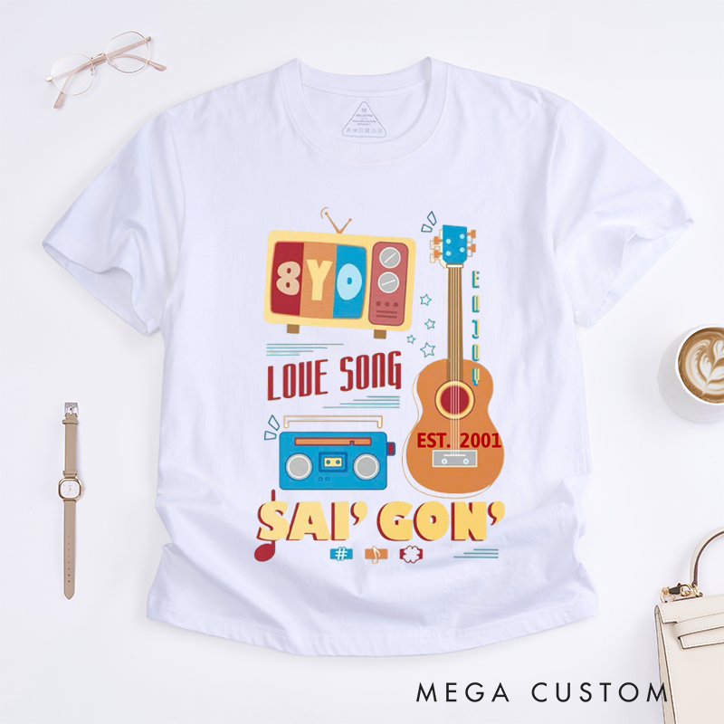Personalized Classic T-Shirts Love Song Sai Gun Gift