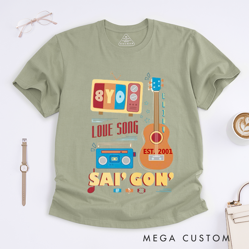 Personalized Classic T-Shirts Love Song Sai Gun Gift
