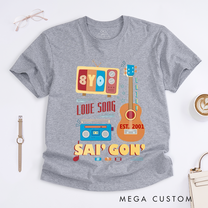 Personalized Classic T-Shirts Love Song Sai Gun Gift